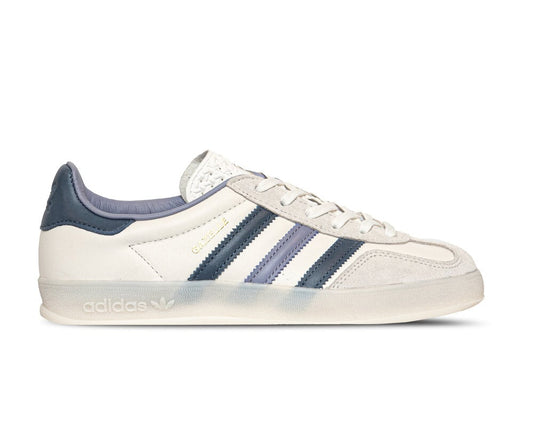 Adidas Gazelle White, navy line and clear platform 1643