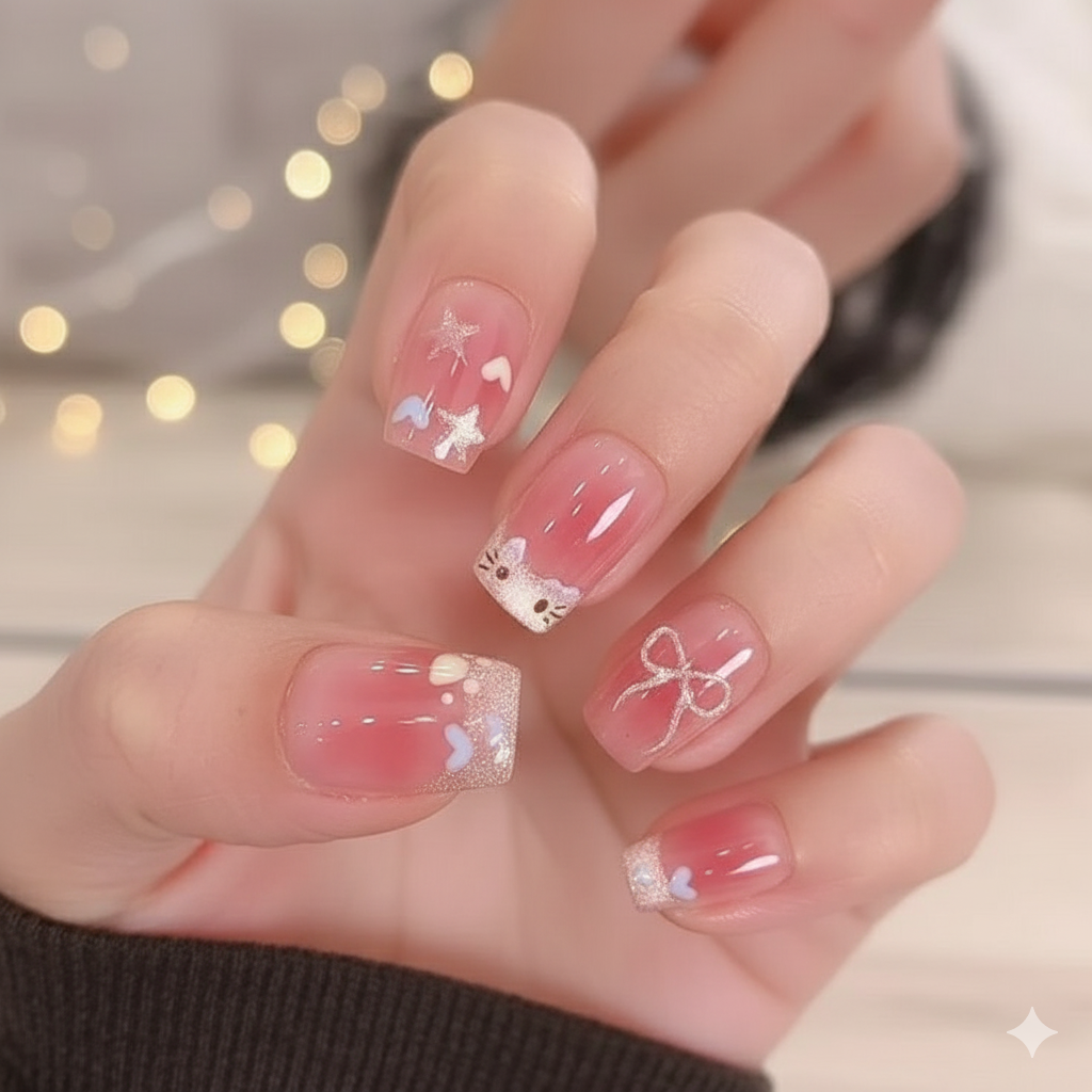 اظافر  kitty وردي