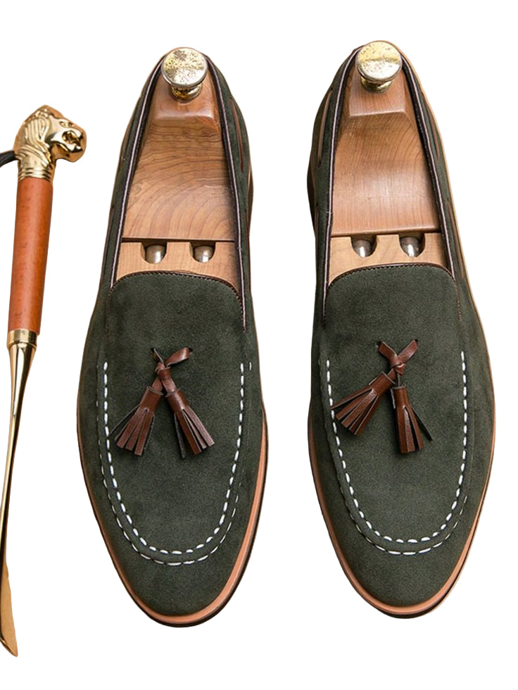 Men olive shoes casual